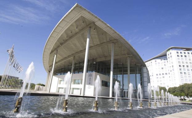 Exterior del Palacio de Congresos de Valencia. 