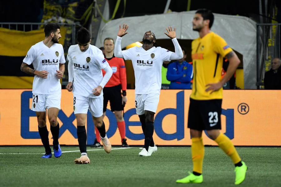 Estas son las mejores imágenes del partido disputado en el Stade de Suisse, correspondiente a la tercera jornada de Champions