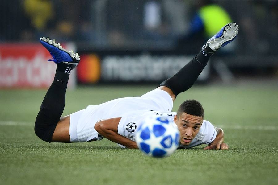 Estas son las mejores imágenes del partido disputado en el Stade de Suisse, correspondiente a la tercera jornada de Champions