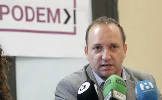 Candidatura de Endavant Podem. En la imagen, Ruben Martinez Dalmau 