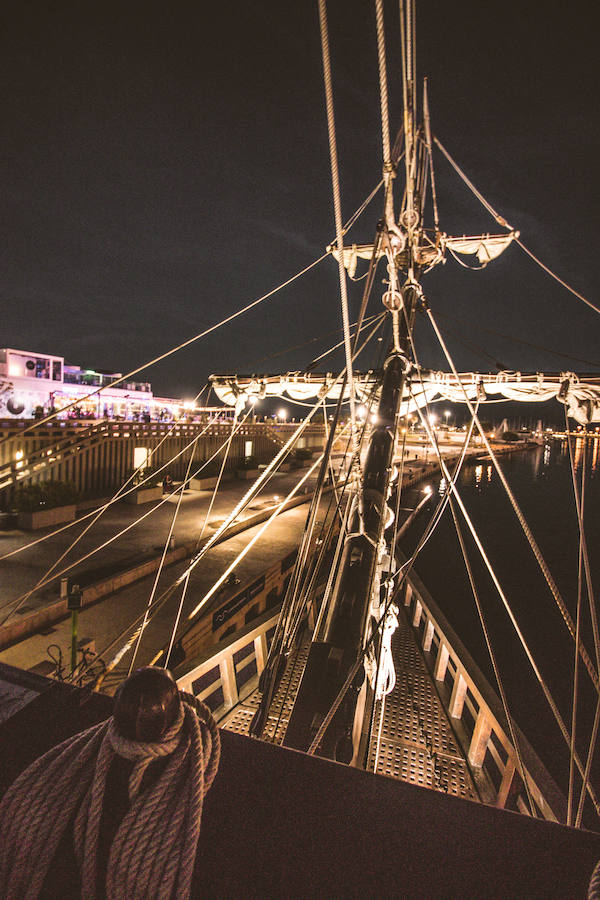 El histórico navío estará en la Marina hasta el próximo domingo. Su horario de visita es de 10 a 20 horas. 