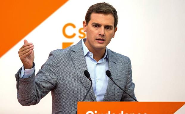 El lídeo de Ciudadanos, Albert Rivera.