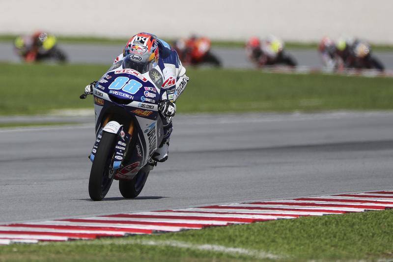 El piloto madrileño Jorge Martín en el circuito de Sepang (Malasia).