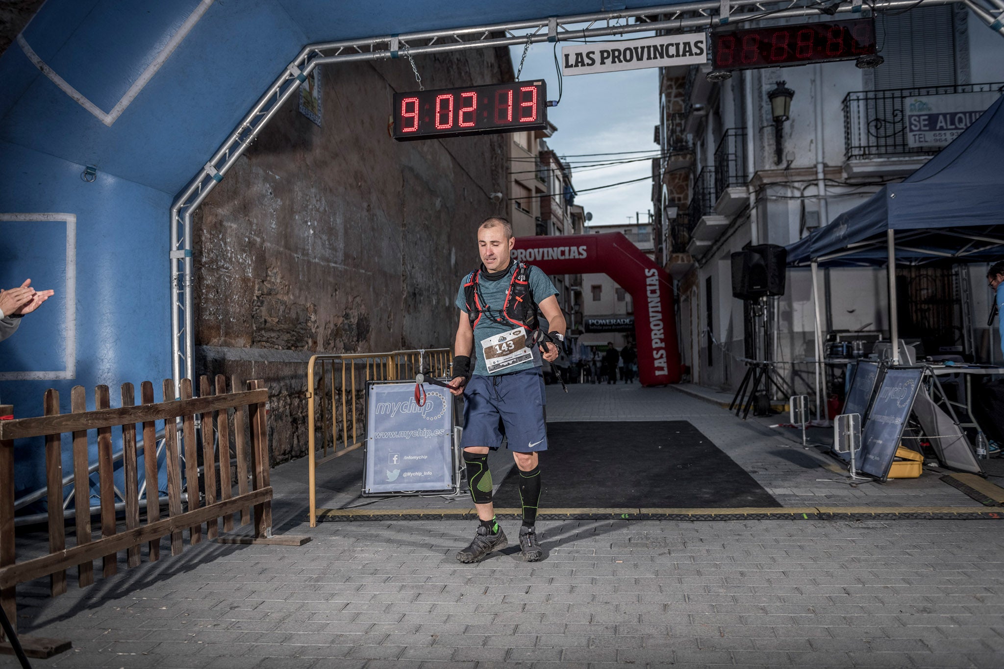 Galería de fotos de la llegada a meta de la carrera de 55 kilómetros del Trail de Montanejos 2018 