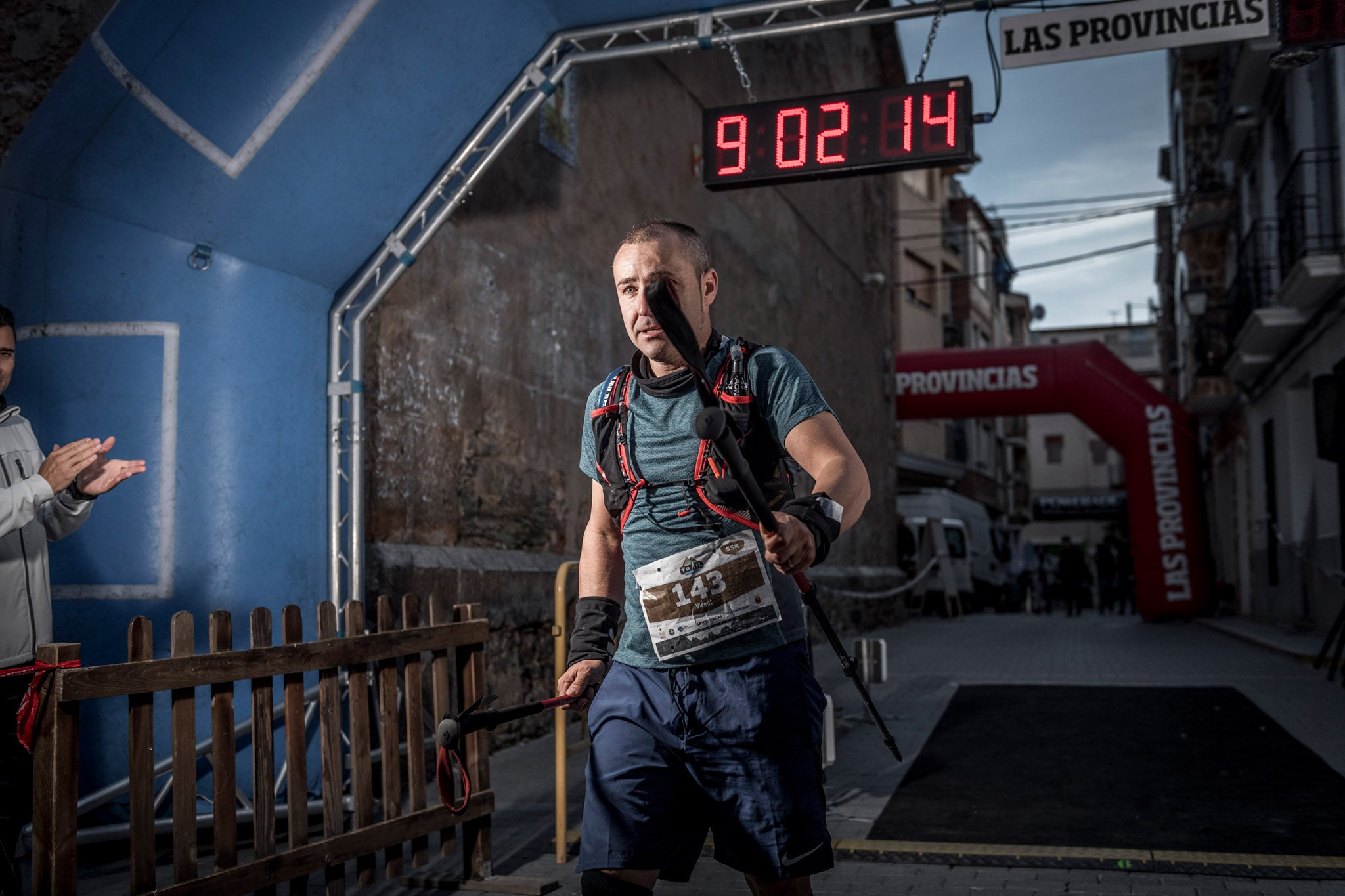 Galería de fotos de la llegada a meta de la carrera de 55 kilómetros del Trail de Montanejos 2018 