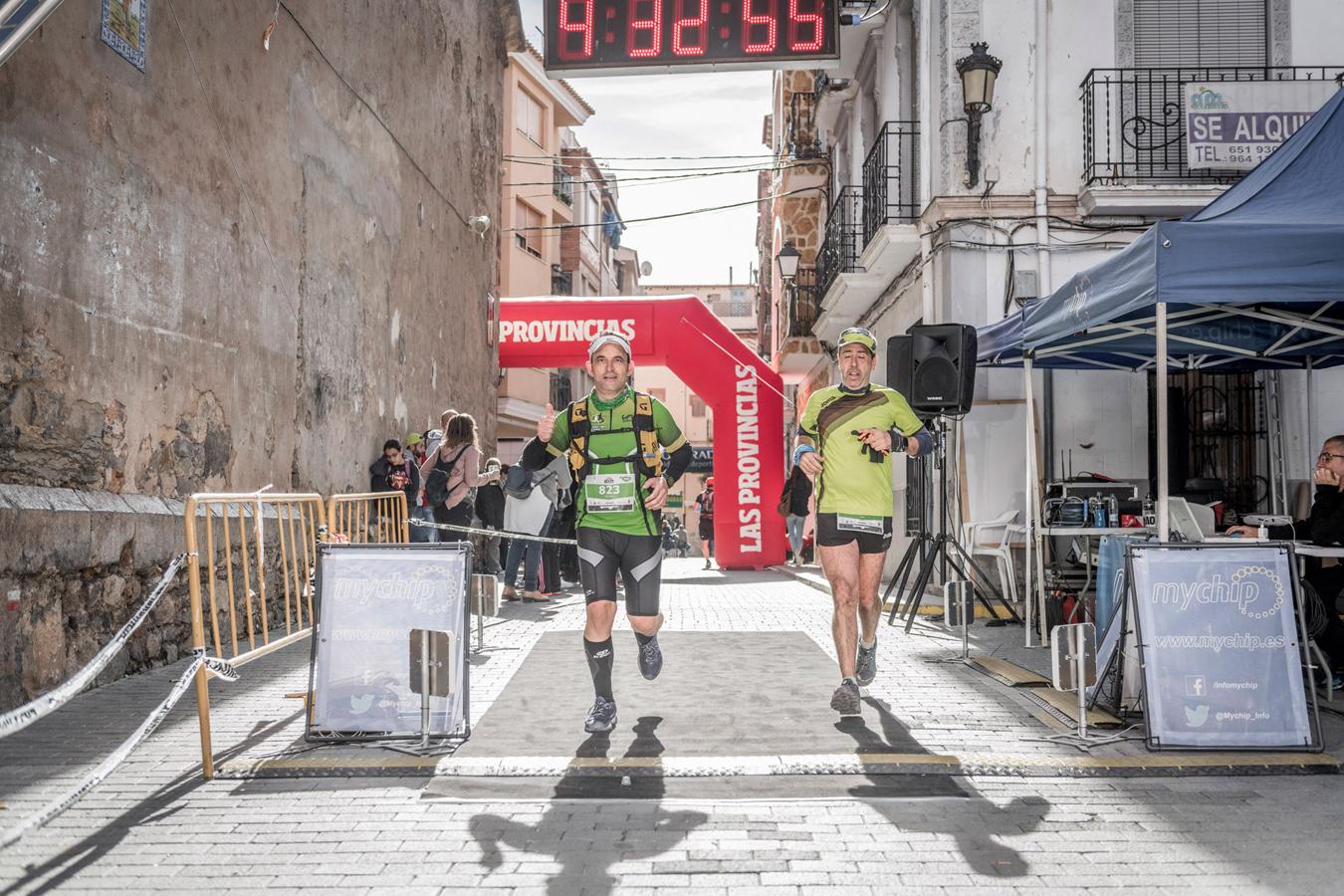 Galería de fotos de la llegada a meta de la carrera de 30 kilómetros del Trail de Montanejos 2018