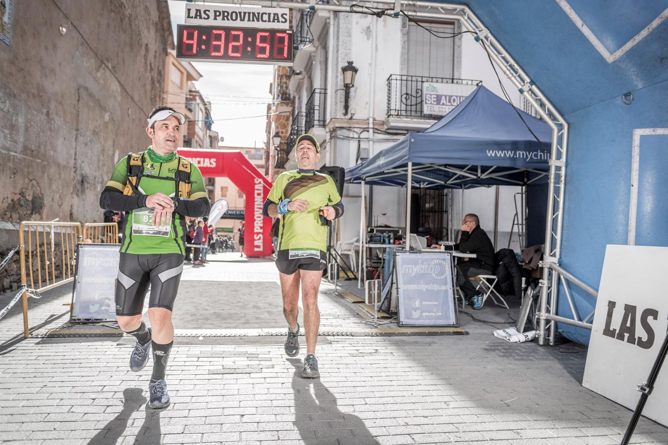 Galería de fotos de la llegada a meta de la carrera de 30 kilómetros del Trail de Montanejos 2018