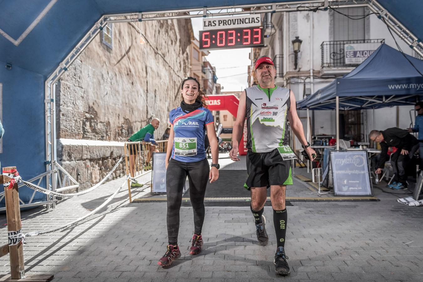 Galería de fotos de la llegada a meta de la carrera de 30 kilómetros del Trail de Montanejos 2018