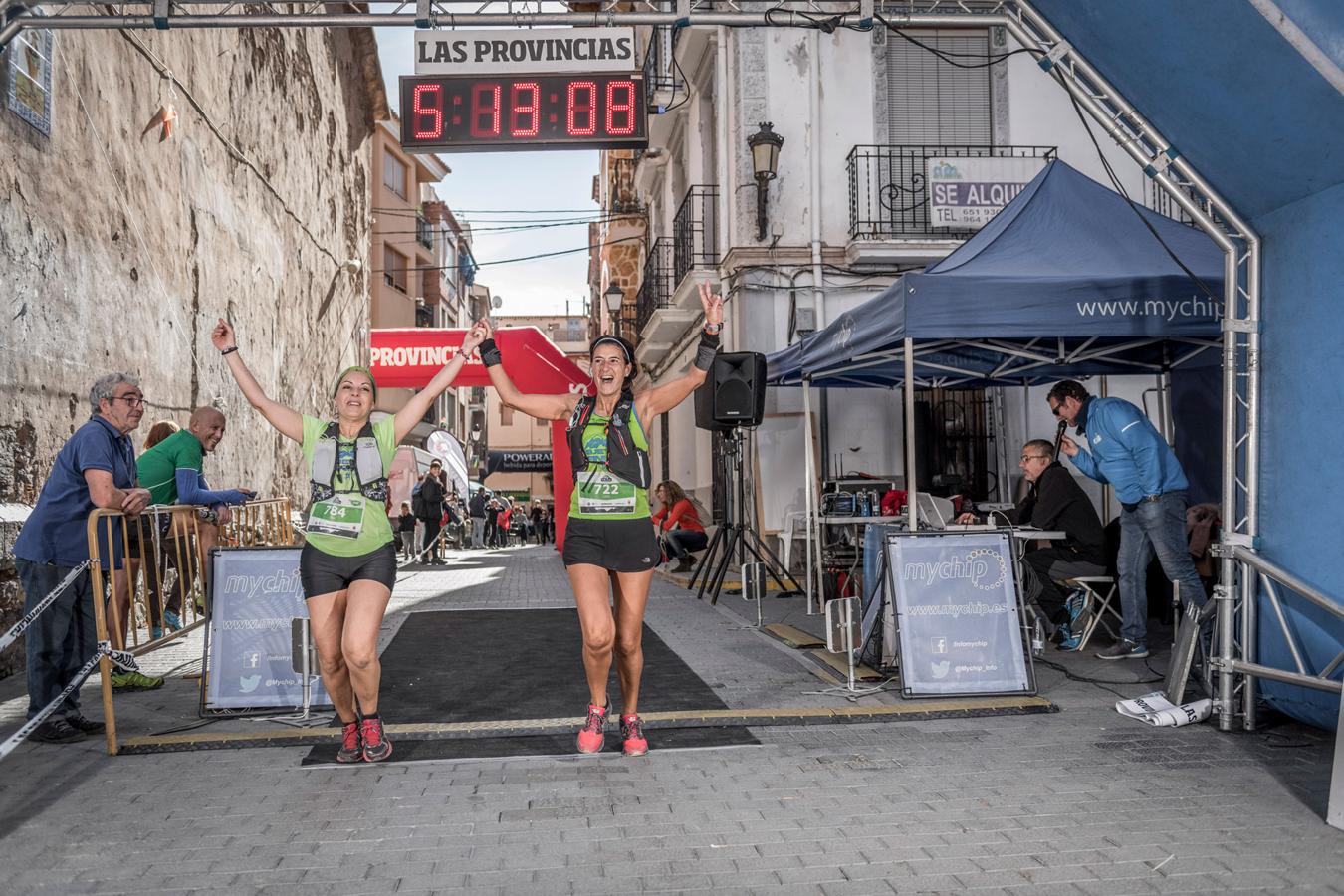 Galería de fotos de la llegada a meta de la carrera de 30 kilómetros del Trail de Montanejos 2018