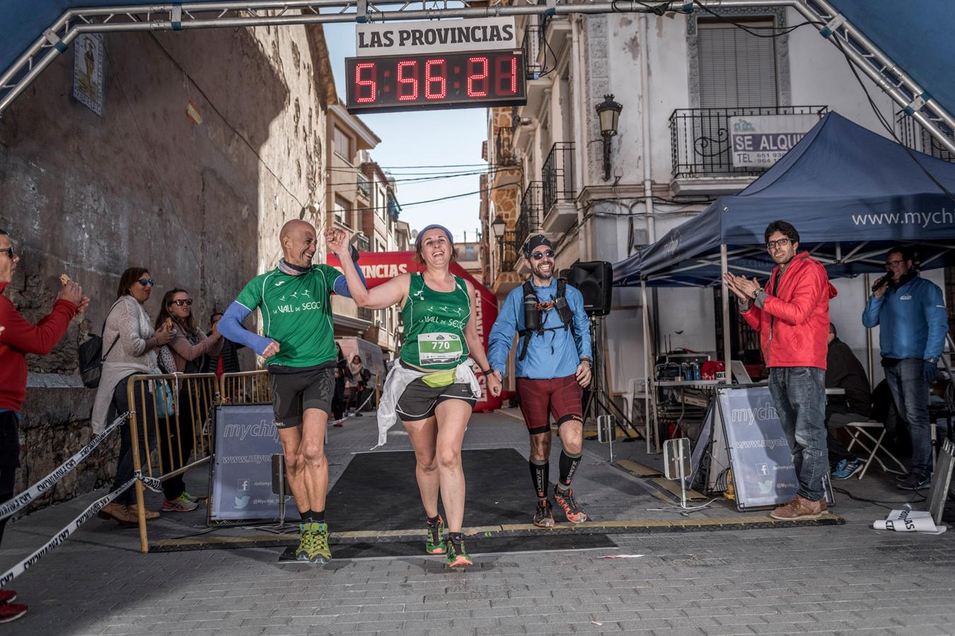 Galería de fotos de la llegada a meta de la carrera de 30 kilómetros del Trail de Montanejos 2018