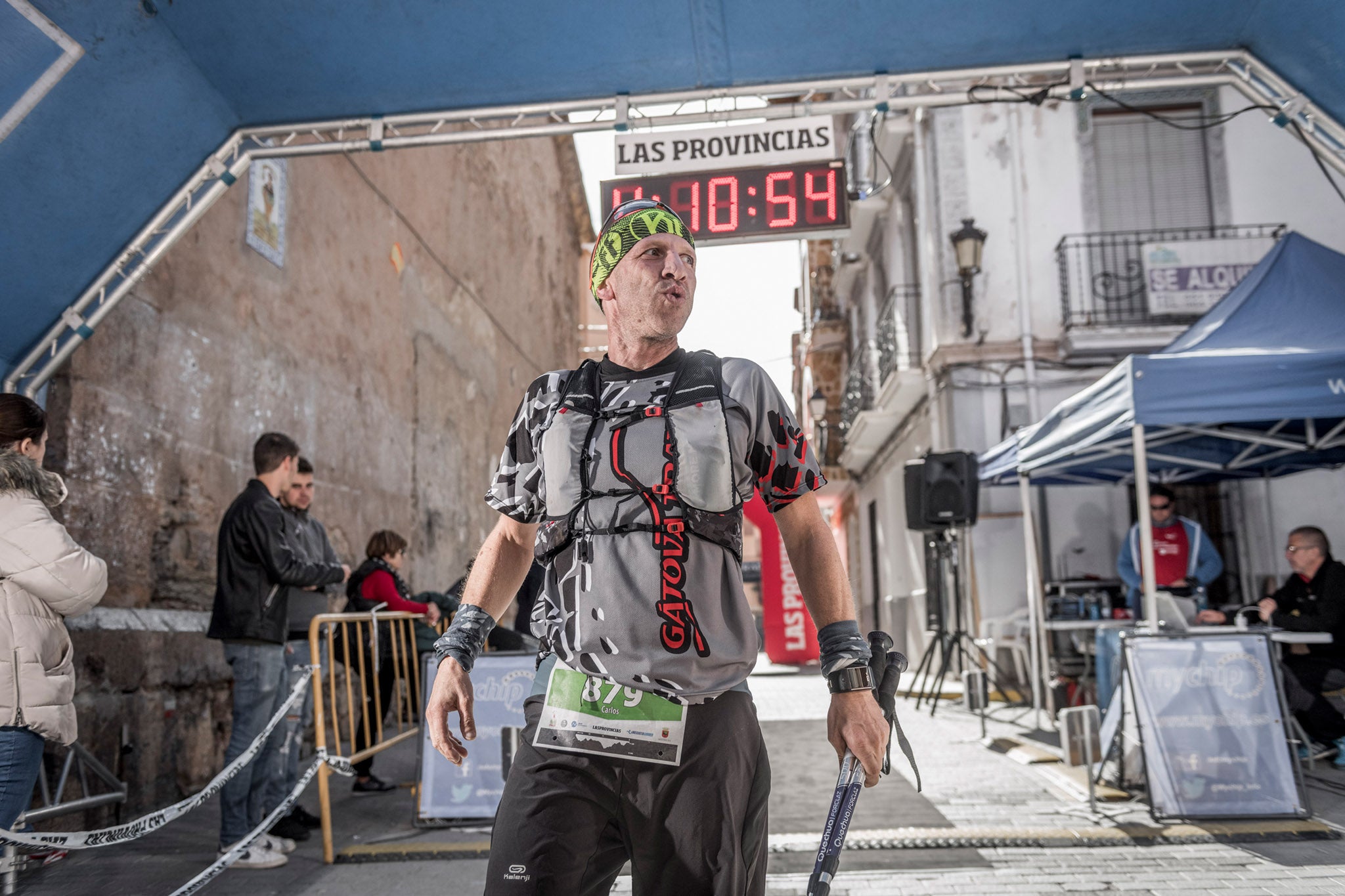 Galería de fotos de la llegada a meta de la carrera de 30 kilómetros del Trail de Montanejos 2018