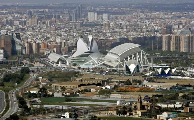 Vista de la Ciudad de las Artes y las Ciencias. 