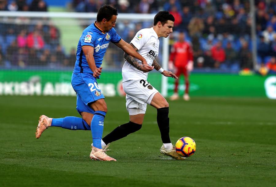 Estas son las imágenes que deja el paso del conjunto blanquinegro por el Coliseum Alfonso Pérez para enfrentarse a los de Pepe Bordalás