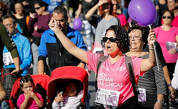 Marcha contra la violencia de género en Valencia. 