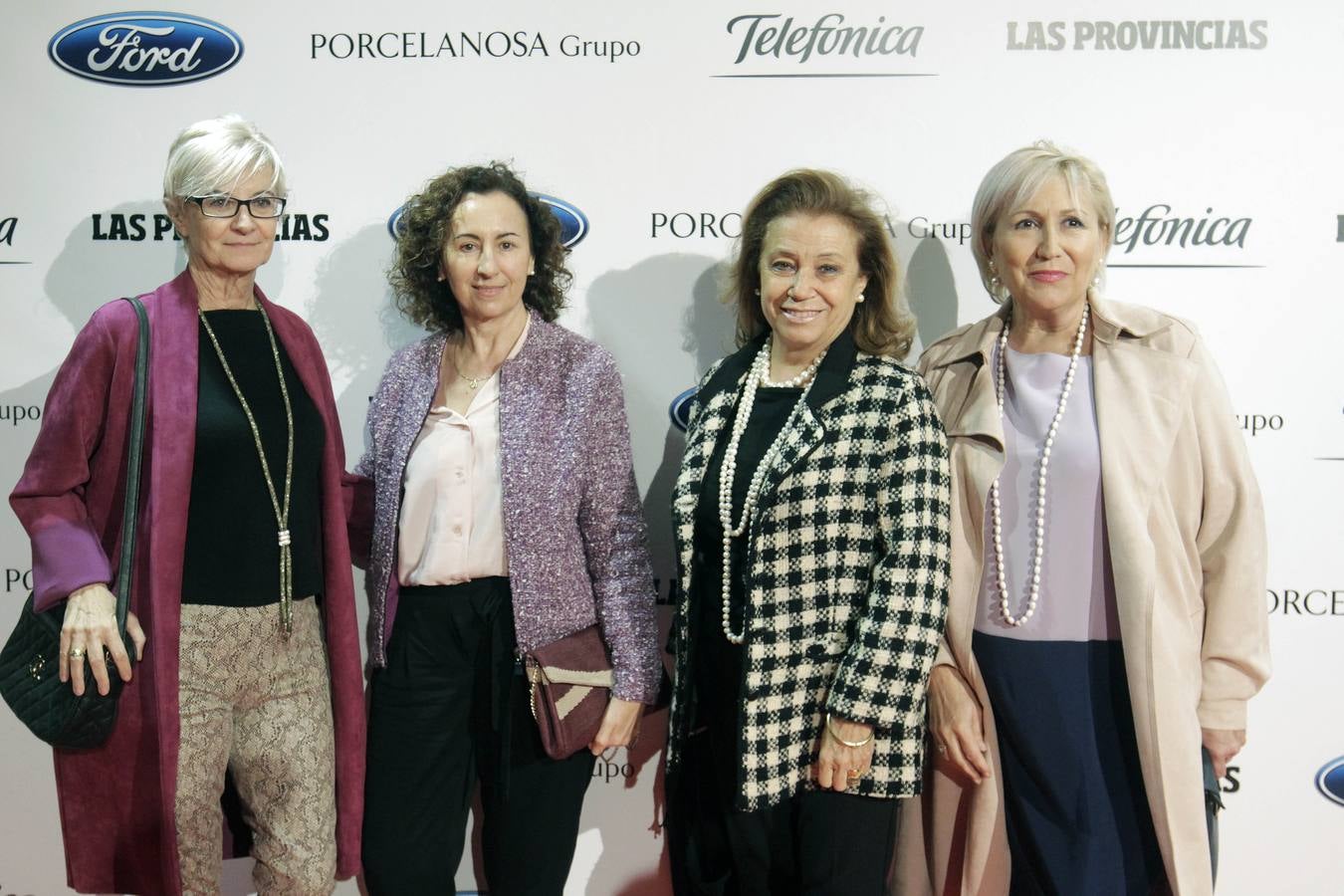 Inma Lidón, Margarita Quintana, Ana María Ruiz y M.ª Carmen González, de la Asocación de Familiares de Enfermos de Alzheimer.