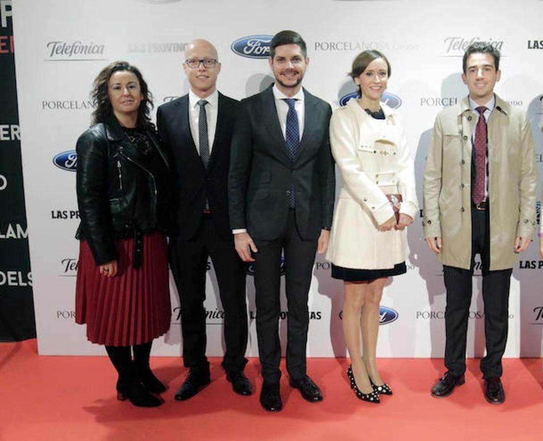 Rocío Escrihuela (Las Provincias), Carlos Penadés (PSPV Gandia), José Manuel Prieto (teniente alcalde de Gandia) y Zoa Sanz y Pep Frasquet (gabinete alcaldía Gandia).