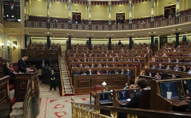 Sesión plenaria en el Congreso de los Diputados.