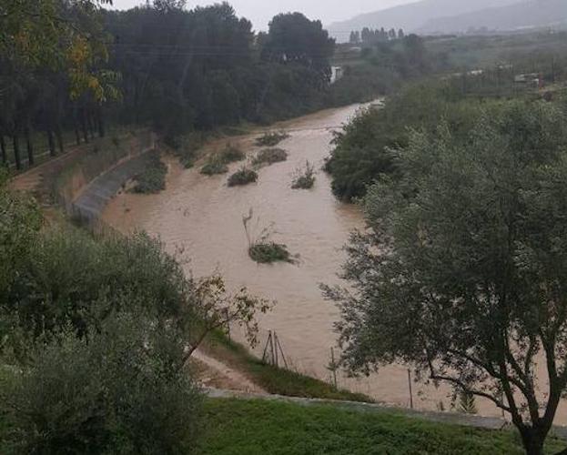 Crecida del río Serpis.