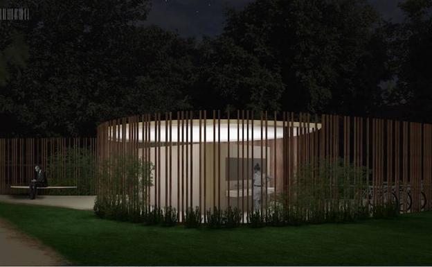 Así serán los baños del jardín del Turia