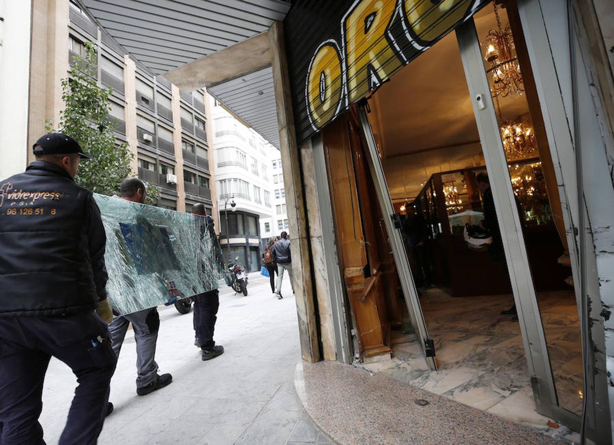 Fotos: Intento de robo con alunizaje en pleno centro de Valencia