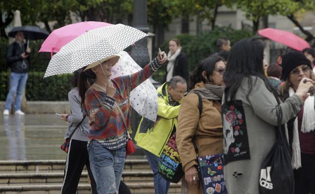 Lluvia en Valencia.