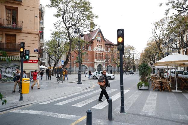 Entrada a la plaza del Mercado, donde estará colocada una de las cámaras. 