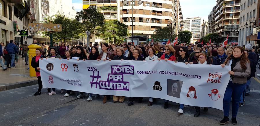 Fotos: Fotos Manifestación contra la violencia de género en Valencia