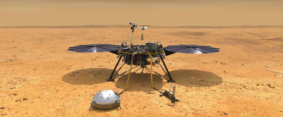 Fotos: InSight de la NASA aterriza en Marte