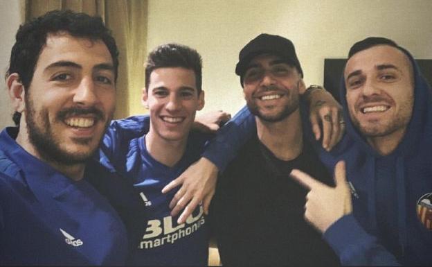 Dani Parejo, Santi Mina, Simone Zaza y Jaume Doménech.