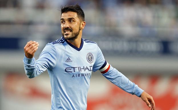 David Villa, durante un partido del New York City.