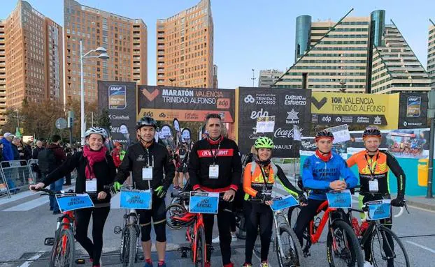 Miguel Indurain, este domingo, en Valencia. 