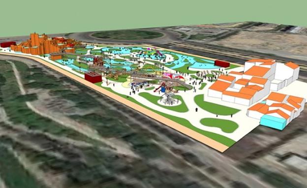 Proyecto del parque acuático junto al Bioparc de Valencia.