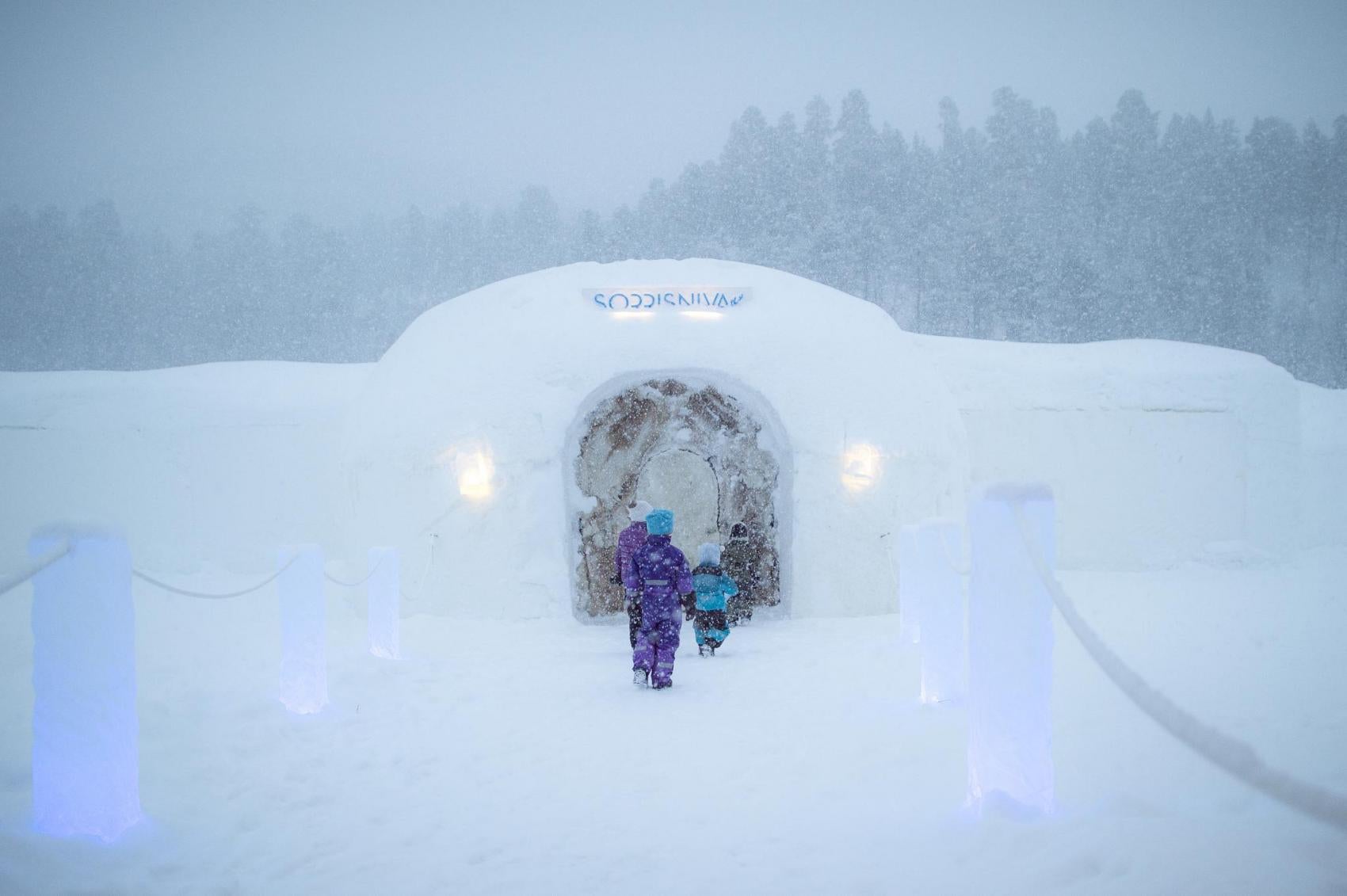 Sorrisniva Igloo Hote, Noruega.