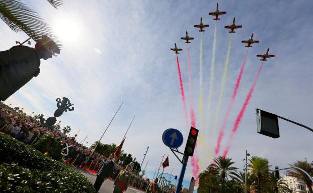 Despliegue militar en Alicante.