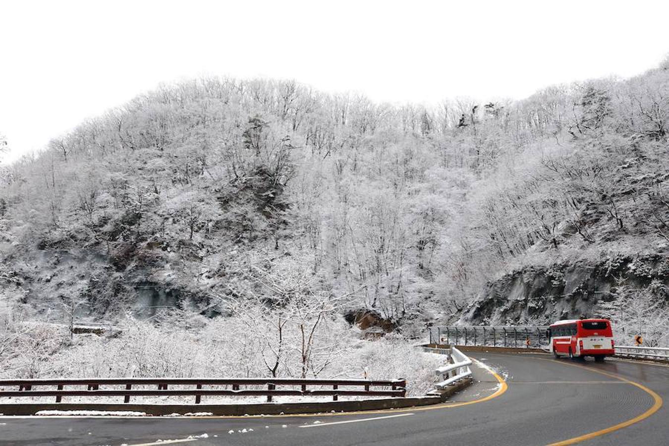 Montaña Daegwallyeing, en la provincia de Gangwon en Corea del Sur.