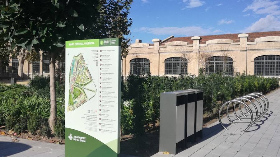 El Parque Central de Valencia comienza a ser una realidad. El avance de las obras ya permite ver cómo será uno de los pulmones de la ciudad y otro punto de encuentro para el deporte y el ocio.