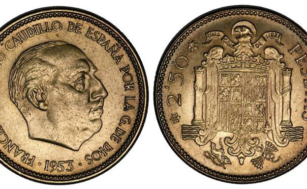 Moneda de 2,5 pesetas.