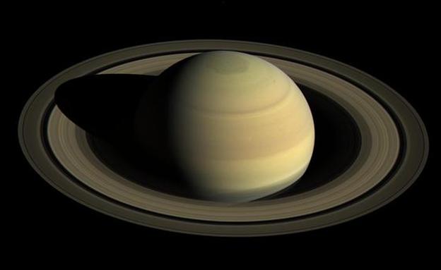 Saturno y sus anillos.