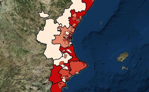 Visor que ha desarrollado el Instituto Cartográfico Valenciano para consultar los precios de alquiler de vivienda. 