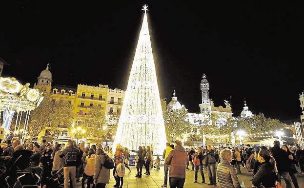 La plaza del Ayuntamiento, esta Navidad.