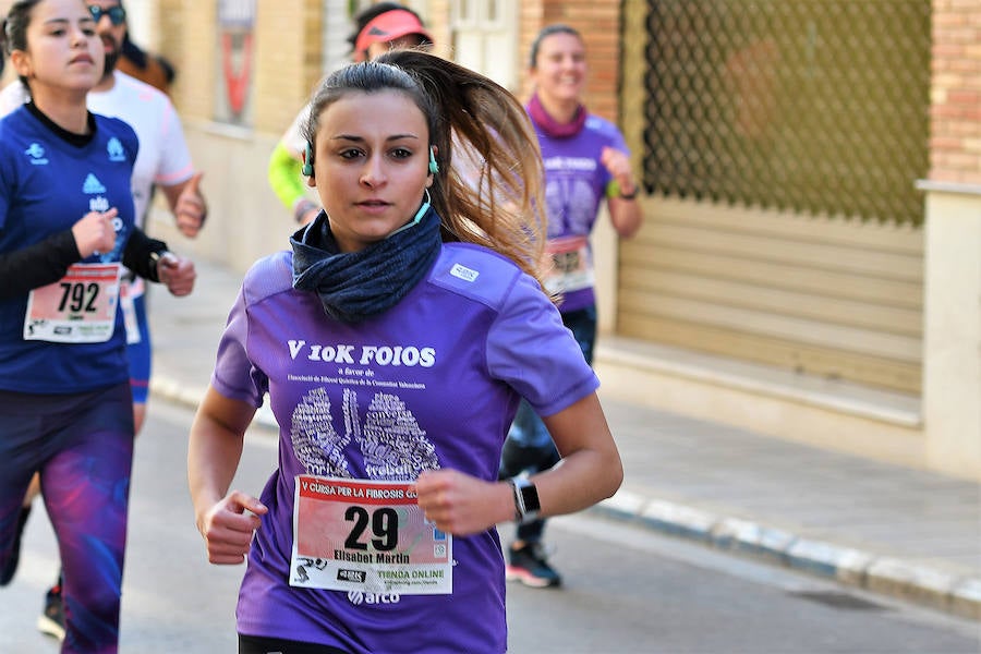 Foios ha acogido este domingo 23 de diciembre la quinta edición de su 10K contra la Fibrosis Quística. Se trata de una carrera solidaria que se ha consolidado en el calendario de final de año en Valencia.