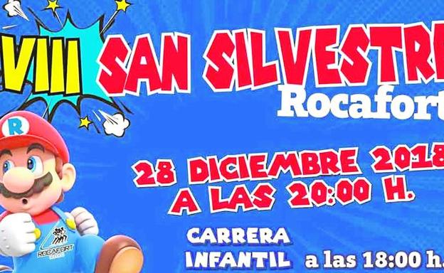 El cartel anunciador de la San Silvestre.