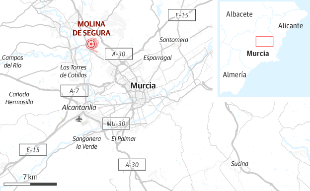 Mapa en el que se muestra el lugar del suceso.