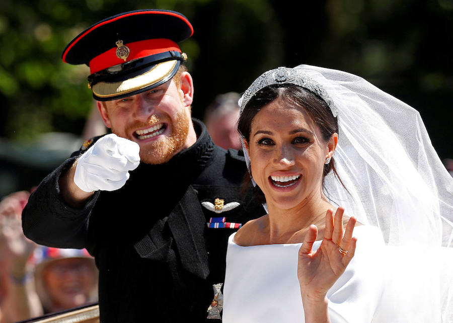 Imagen de la boda entre Harry y Meghan. 