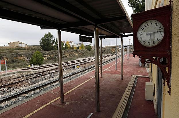 La estación de Barracas de la línea a Zaragoza. 