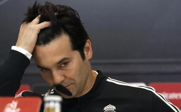 Santiago Solari, en conferencia de prensa. 