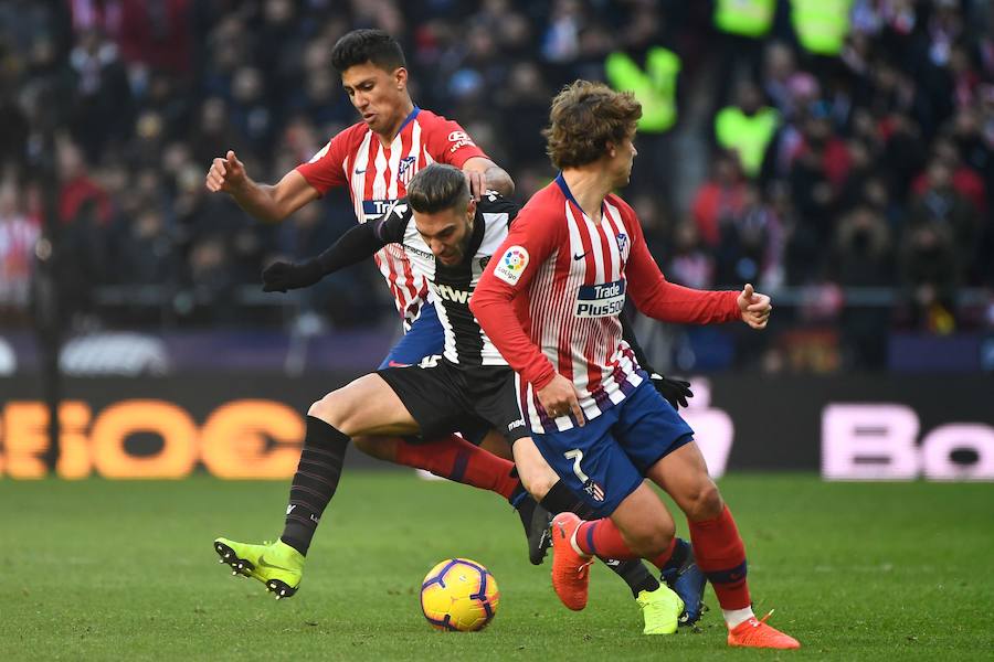 El partido de la jornada 19 de LaLiga en el Wanda Metropolitano deja estas imágenes de las mejores jugadas