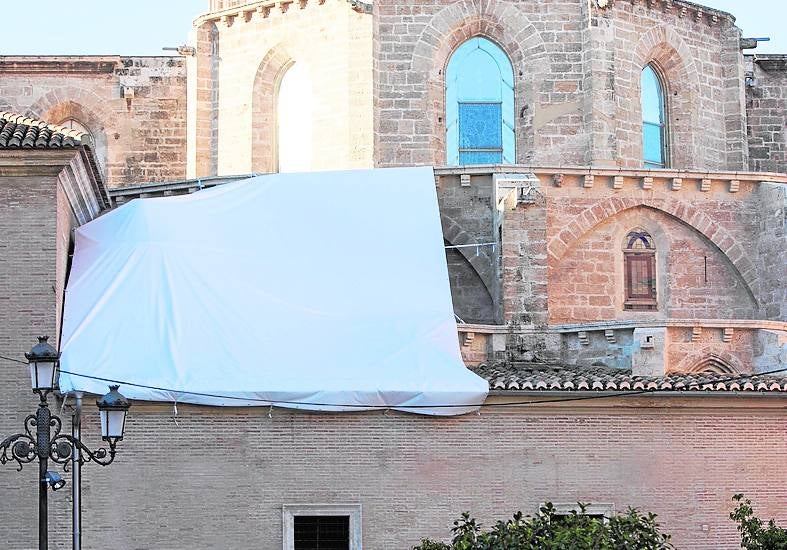 Goteras en la sacristía de la Catedral.