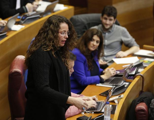 Beatriz Gascó, diputada de Podemos e impulsora de la propuesta ecologista. 