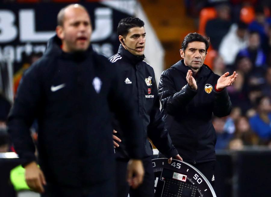 Estas son las imágenes que deja el paso del partido de vuelta de octavos por Mestalla